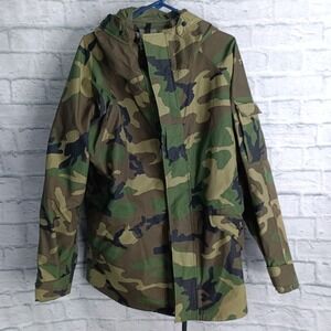 US Military ECWCS Woodland Camo Parka Jacket Mens Large RegTennier 05-D-4040